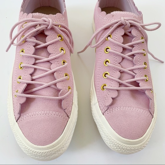 Converse Chuck Taylor All Star Pink Suede Sneakers - Picture 5 of 8